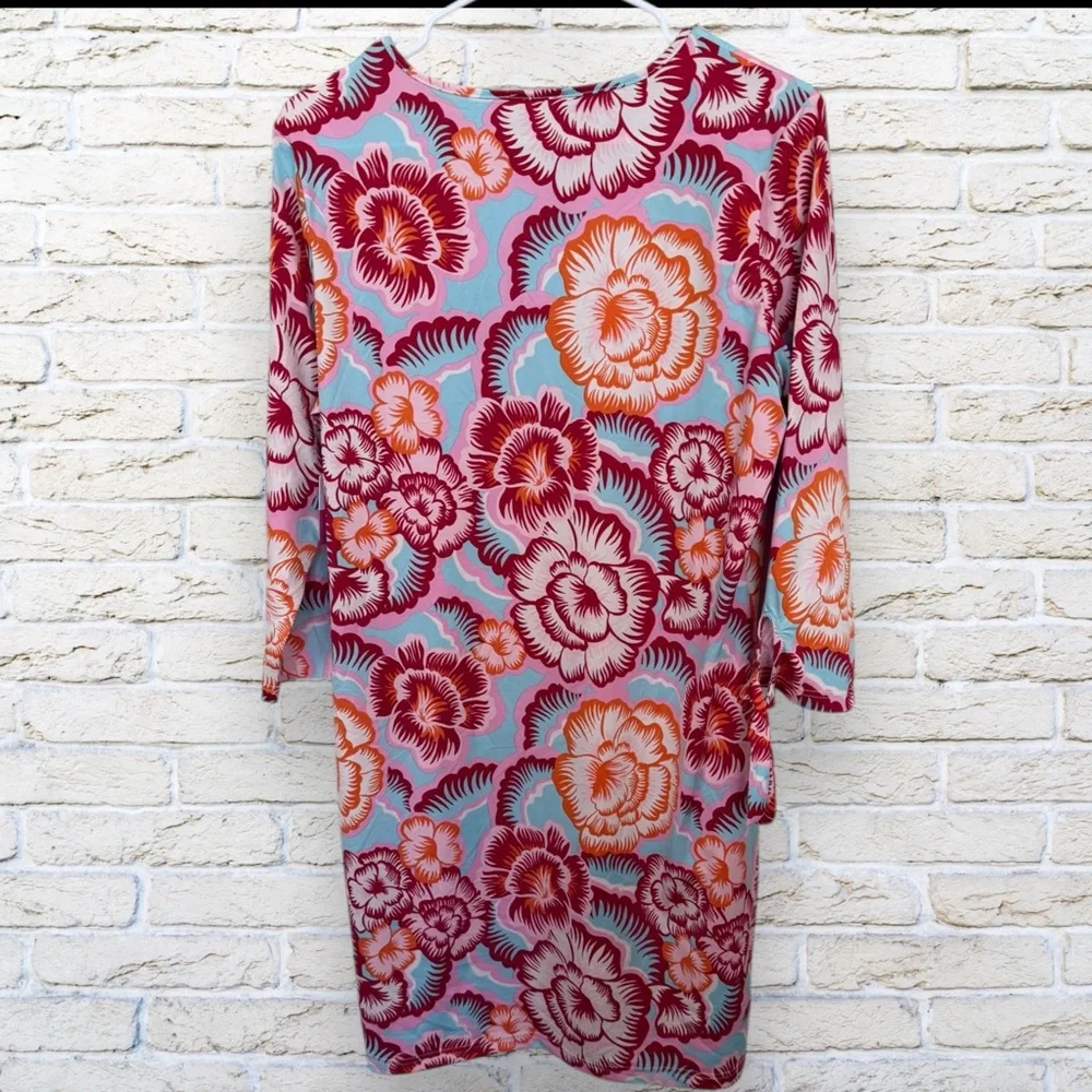 NWT Stella Parker Swim Cover-up Dress Floral Print Size M - Picture 2 of 9